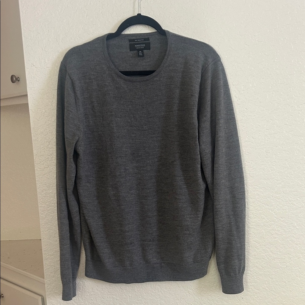 Men's 100% Marina wool extra large Gray Sweater